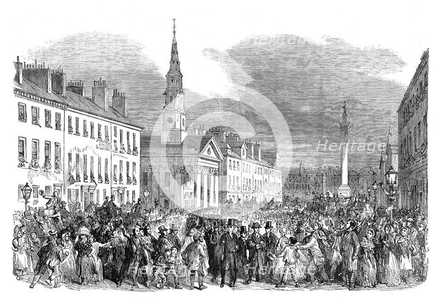 A procession of seceding ministers from St.Andrew's Church, Edinburgh, c1895. Artist: Unknown