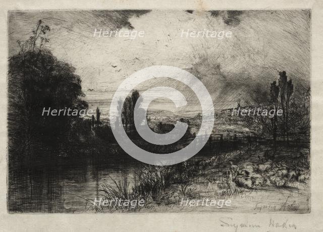 On the Test, 1859. Creator: Francis Seymour Haden (British, 1818-1910).