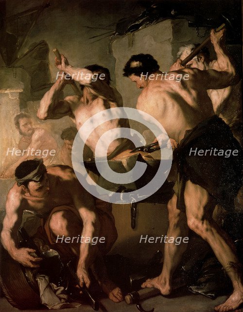 'The Forge of Vulcan', c1660. Artist: Luca Giordano
