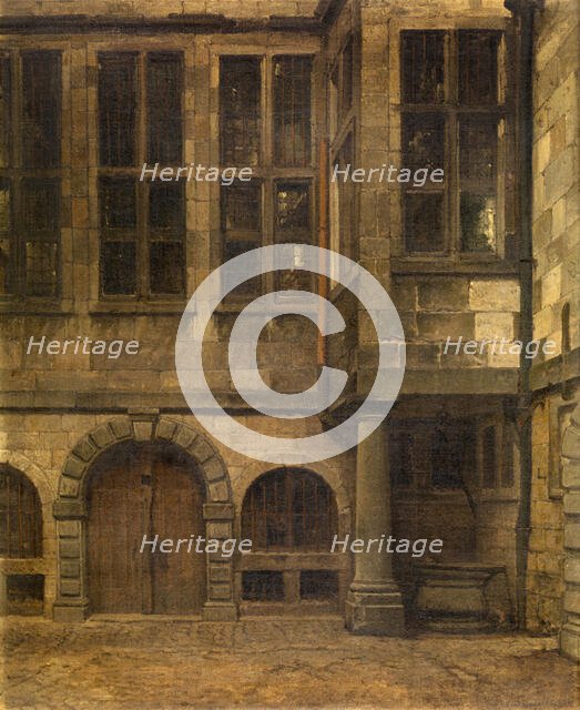 Old Courtyard of Antwerp Town Hall, 1873. Creator: Hendrik Frans Schaefels.