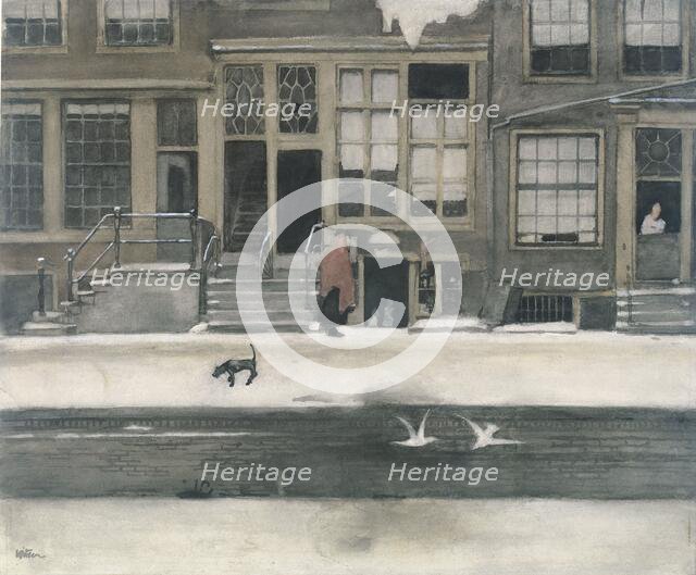 The Kromboomsloot in Amsterdam, 1870-1919. Creator: Willem Witsen.