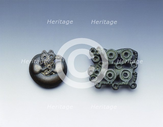 Two Ordos bronzes, Eastern Zhou dynasty, China, 5th-4th century BC. Artist: Unknown