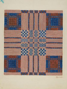 Coverlet, c. 1940. Creator: Cornelius Christoffels.