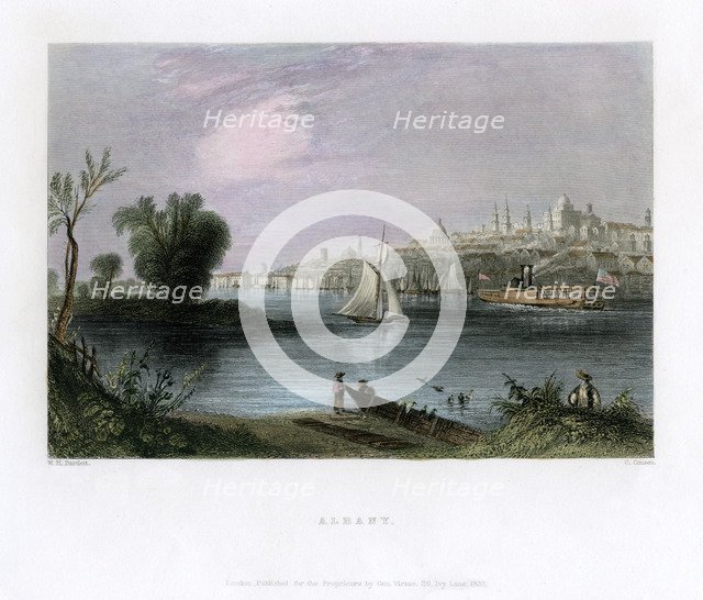 Albany, New York, USA, 1837.Artist: C Cousen