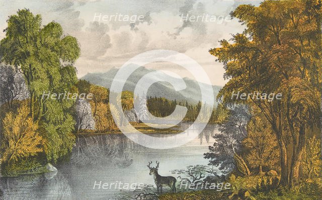 Moosehead Lake, Maine, 1857-72., 1857-72. Creators: Nathaniel Currier, James Merritt Ives, Currier and Ives.