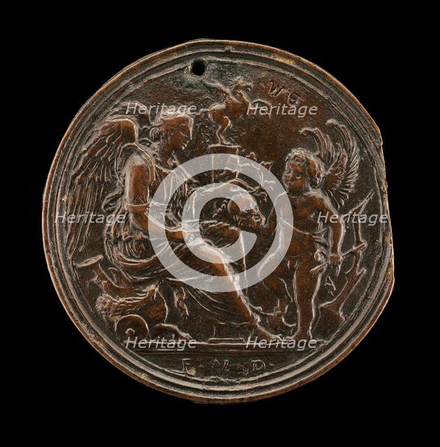 An Allegorical Scene (Fame & Eros). Creator: Andrea Briosco.