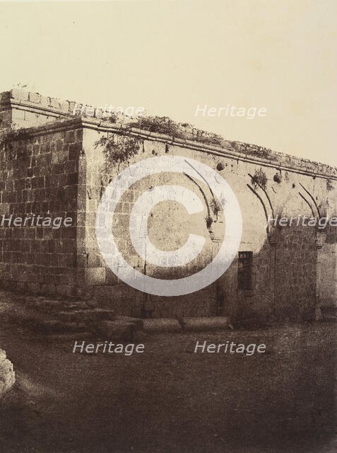 IIIe Station. Jésus tombe pour la première fois. Une colonne brisée et entendue a..., 1860 or later. Creator: Louis de Clercq.