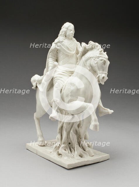 Equestrian Figure, Vienna, c. 1735/40. Creator: Du Paquier Porcelain Manufactory.
