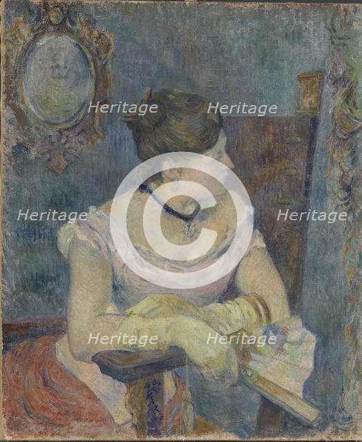 Madame Mette Gauguin in Evening Dress , 1884. Creator: Gauguin, Paul Eugéne Henri (1848-1903).