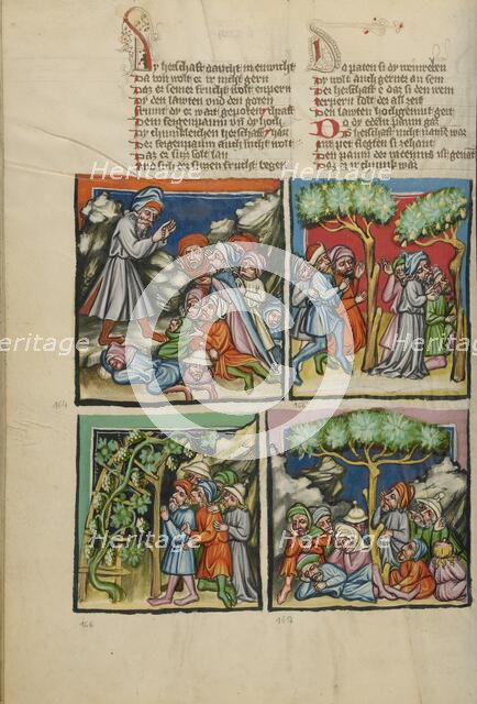 Abimelech Gathering Support: Jotham's Comparison: The Trees Choosing a King..., about 1400-1410. Creator: Unknown.