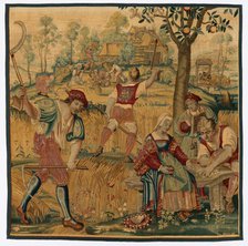 Summer: Harvest Scene, late 1600s - early 1700s. Creator: Gobelins (French).