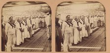 Gunners of the Battleship \Oregon,\ Manila Bay, Philippine Islands., 1899. Creator: RY Young.