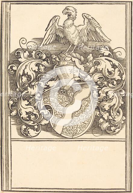 Coat of Arms of Michael Behaim, probably c. 1520. Creator: Albrecht Durer.