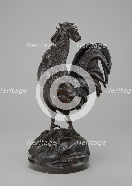 French Cock Crowing, model c. 1860/1894, cast possibly 1890s/c. 1914. Creator: Auguste-Nicolas Cain.