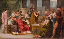 Odysseus at the Court of Alcinous, 1814-1815. Creator: Hayez, Francesco (1791-1882).