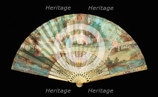 Fan, French, third quarter 18th century. Creator: Unknown.