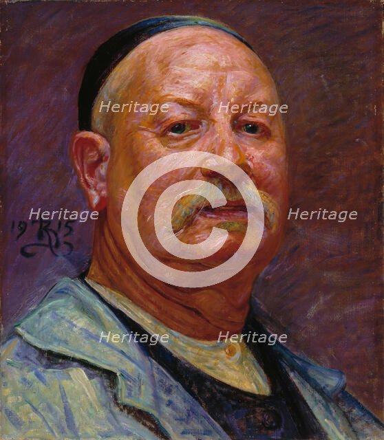 Self-portrait, 1915. Creator: Zahrtmann; Kristian (1843-1917).