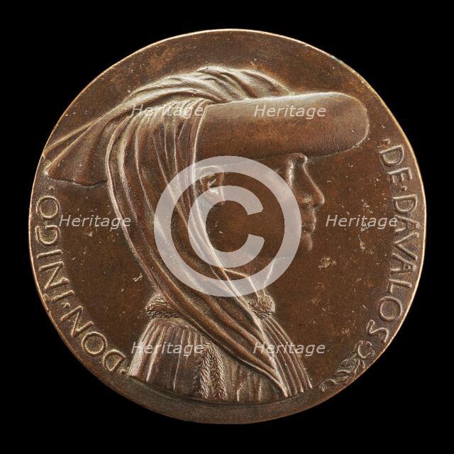 Don Iñigo d'Avalos, d. 1484, Grand Chamberlain of Naples 1449 [obverse], c. 1448/1449. Creator: Pisanello.