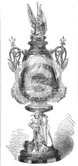 The Town Cup of the Royal Victoria Yacht Club, 1865. Creator: Unknown.