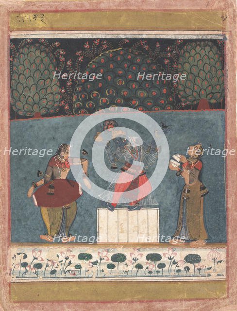 Vasant Ragini: Folio from a ragamala series (Garland of Musical Modes) , ca. 1630-40. Creator: Unknown.