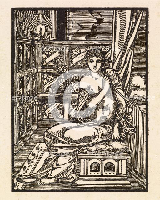 Cupid and Psyche - Psyche disrobing, 1880. Creator: Unknown.