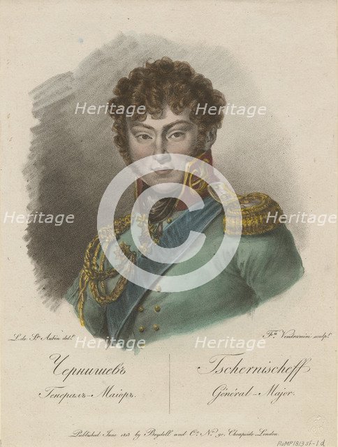 Portrait of Count Alexander Ivanovich Chernyshov (1786-1857), 1813. Artist: Vendramini, Francesco (1780-1856)