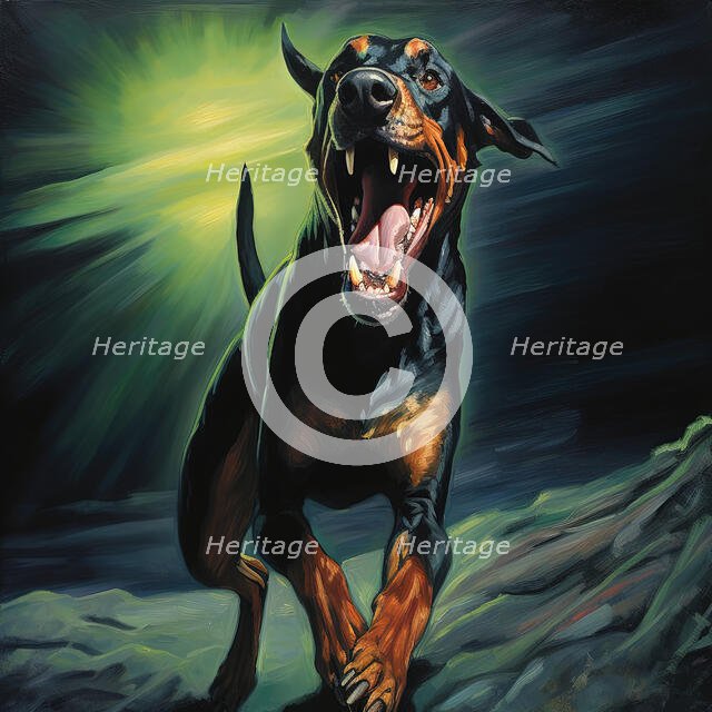 AI IMAGE - The Hound of the Baskervilles, 2023. Creator: Heritage Images.