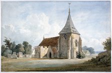'Thirnham Church, near Maidstone, Kent', 19th century.    Artist: James Duffield Harding