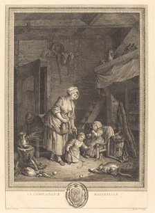 La Complaisance maternelle, 1776. Creator: Nicolas Delaunay.