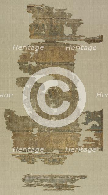 Silk fragments, 1000s-1100s. Creator: Unknown.