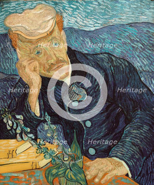 Portrait of Dr Paul Gachet, 1890. Creator: Gogh, Vincent, van (1853-1890).