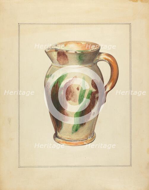 Pitcher, 1935/1942. Creator: Anna Aloisi.