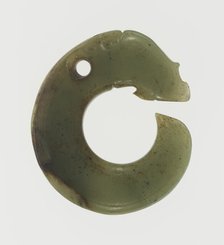 Coiled Dragon Pendant, Western Zhou period, 9th/8th century B.C. Creator: Unknown.
