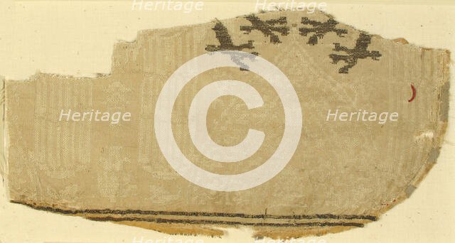 Textile with Brocade, Italian, 13th-14th century. Creator: Unknown.