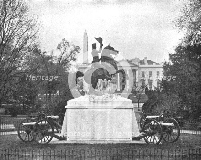 Jackson Statue, Lafayette Square, Washington DC, USA, c1900. Creator: Unknown.