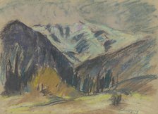 Autumn mountainous landscape, 1930-1935. Creator: Zolo Palugyay.