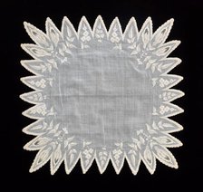Handkerchief, probably American, second quarter 19th century. Creator: Unknown.