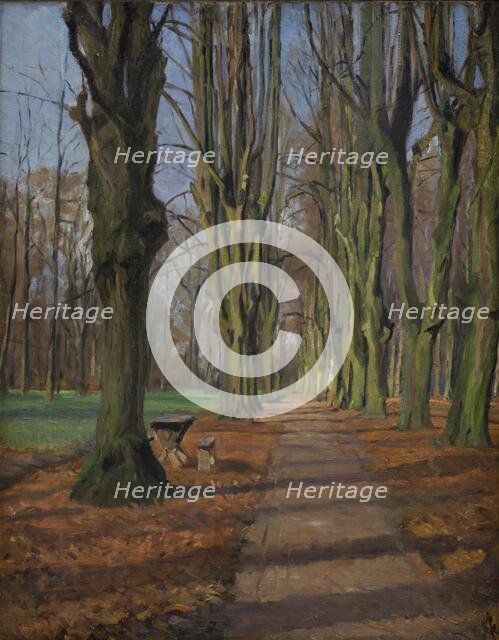 An Avenue in Sondermarken. Frederiksberg, 1889. Creator: Albert Gottschalk.