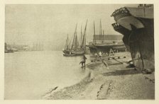 In the Yarmouth River, 1887. Creator: Peter Henry Emerson.
