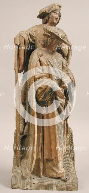 King Clothar II and an Attendant, French, ca. 1500-1525. Creator: Unknown.