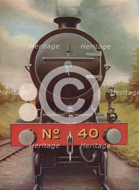 'Engine Headlamps and Discs on the Southern Railway', 1926. Artist: Unknown.