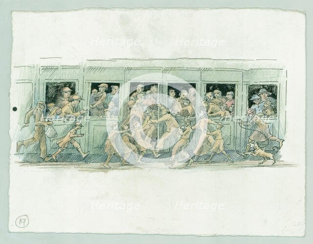 German naval bombardment of Scarborough, North Yorkshire, 1914 (2014). Creator: Judith Dobie.