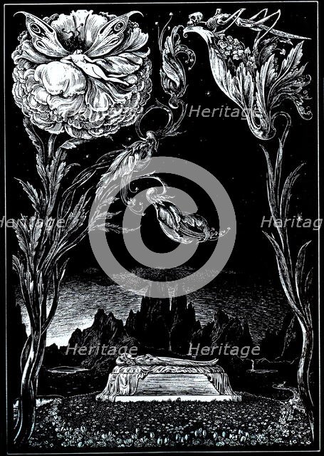 Illustration for "Tales of Mystery and Imagination" by Edgar Allan Poe, 1905. Creator: Martini, Alberto (1876-1954).