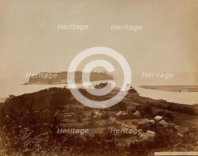 Inosima, a Japanese island, viewed from the village of Katasie on the mainland, c1873. Creator: William Pryor Floyd.