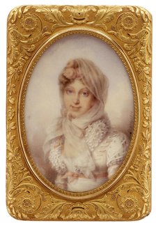 Snuffbox with miniature of the Empress Marie-Louise, the King of Rome, and Napoléon I, ca. 1815. Creators: Gabriel Raoul Morel, Jean-Baptiste Isabey.