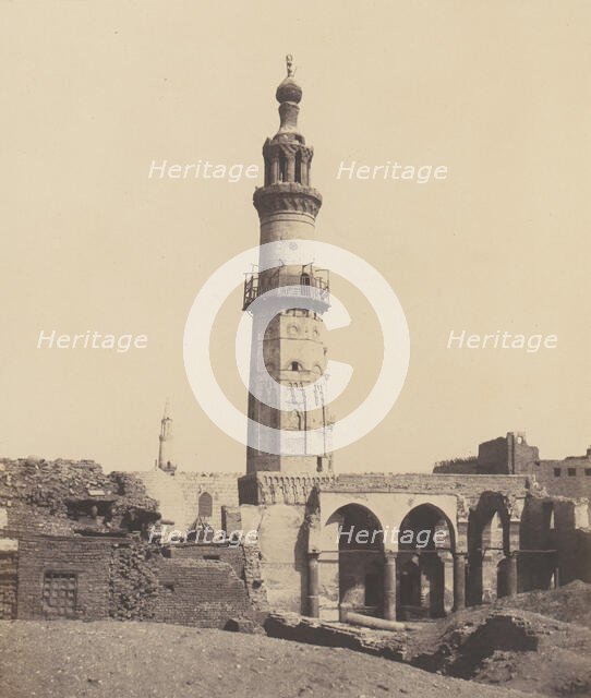 Djirdjeh, Mosquée en Ruines Sur le Bord du Nil, 1851-52, printed 1853-54. Creator: Félix Teynard.