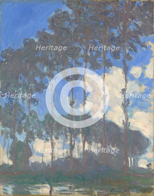 Poplars on the banks of the Epte, 1891. Creator: Monet, Claude (1840-1926).