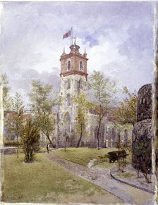 St Giles without Cripplegate, London, 1882. Artist: John Crowther