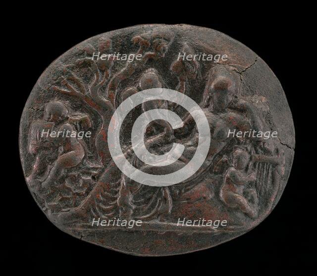 Hermaphrodite and Three Cupids, 15th century. Creator: Unknown.