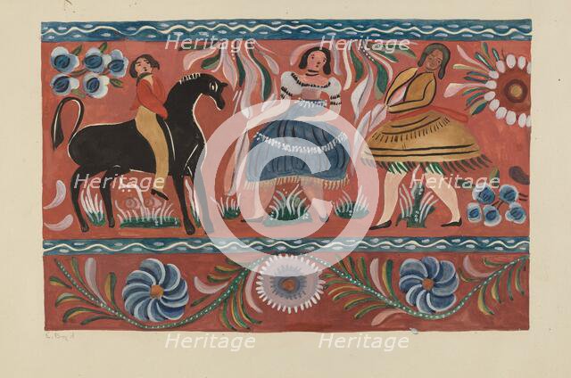 Painted Chest, c. 1936. Creator: E. Boyd.